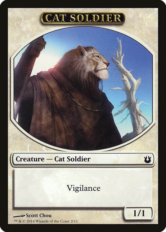 Cat Soldier Token 2 card from Born of the Gods