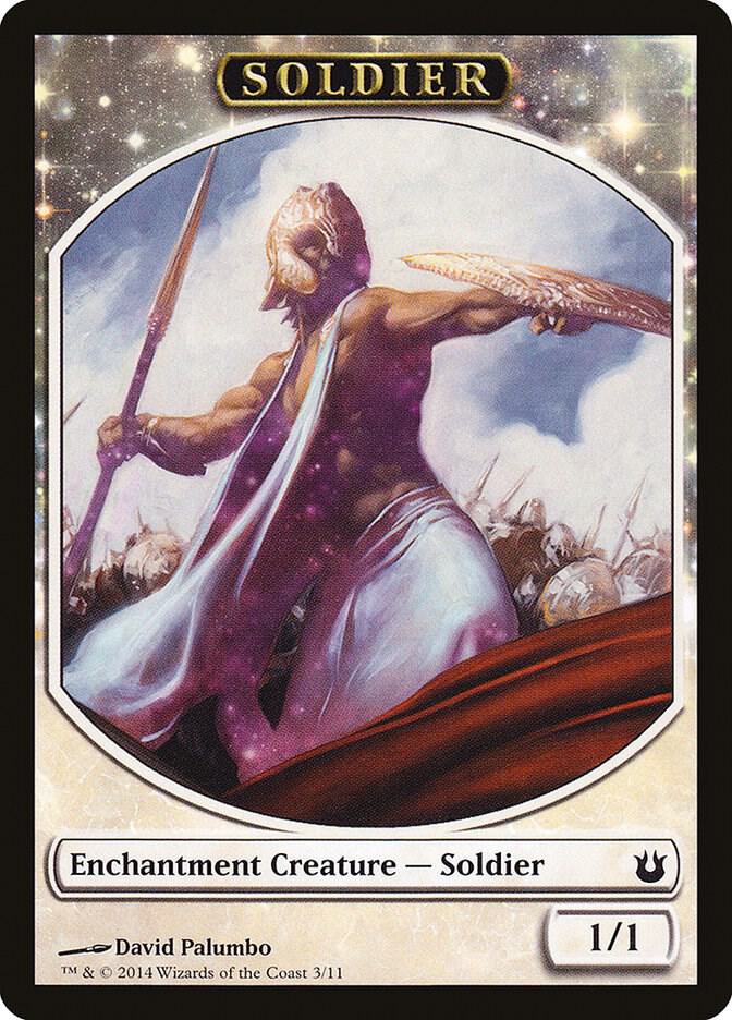 Soldier Token 3 card from Born of the Gods