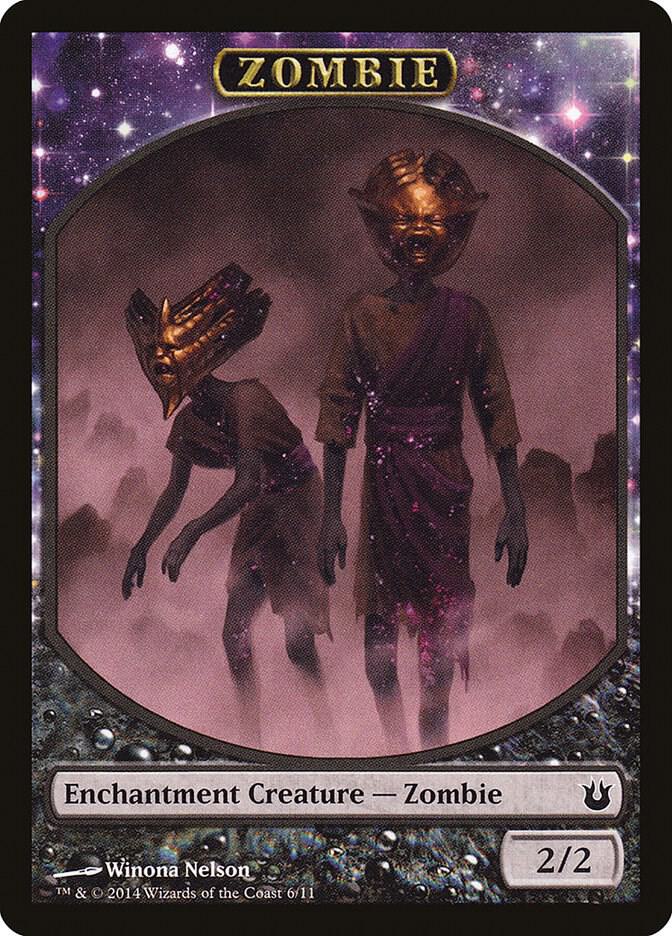 Zombie Token 6 card from Born of the Gods
