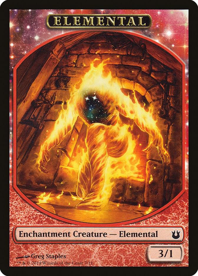 Elemental Token 7 card from Born of the Gods