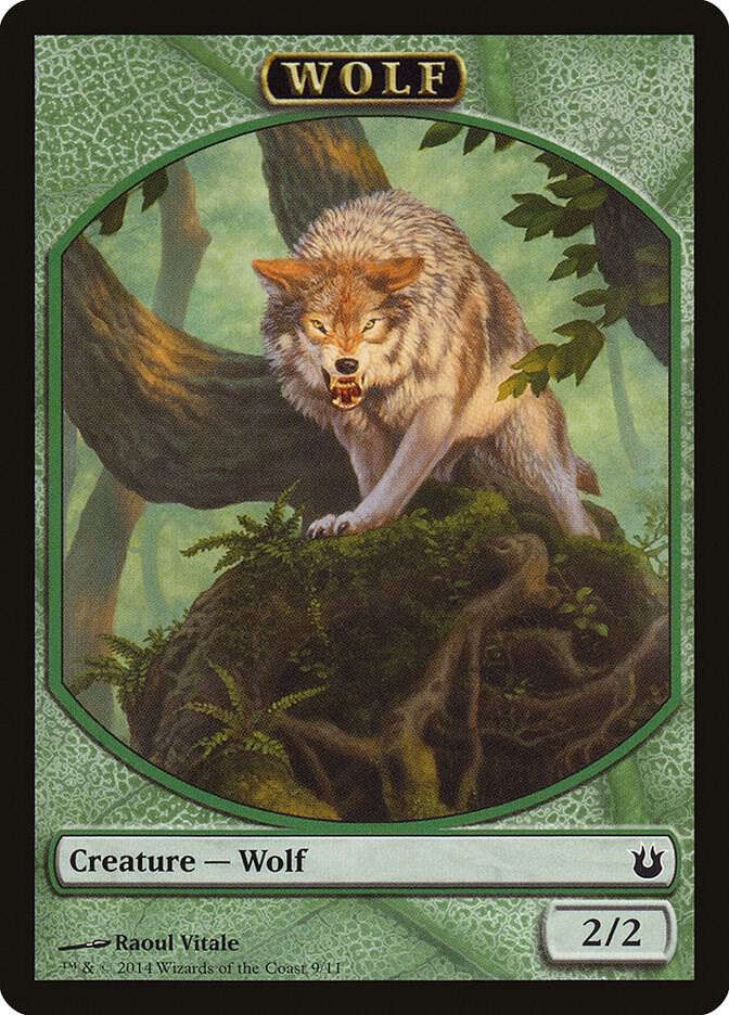 Wolf Token 9 card from Born of the Gods