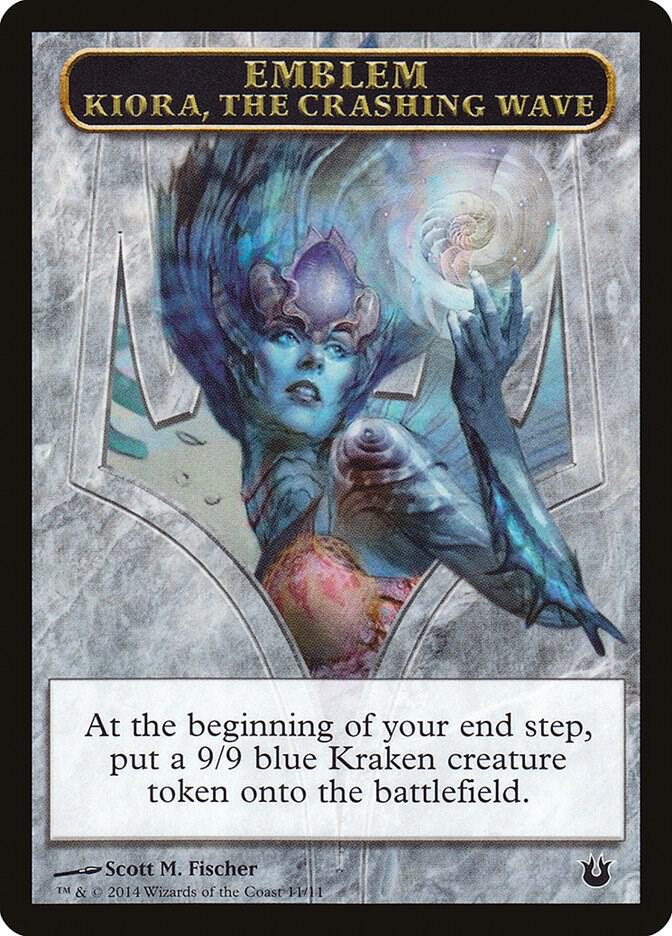 Emblem - Kiora, the Crashing Wave 11 card from Born of the Gods
