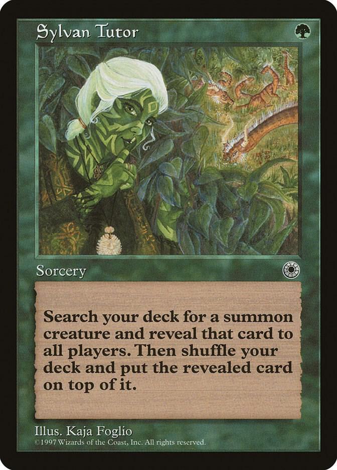 Sylvan Tutor card from Portal