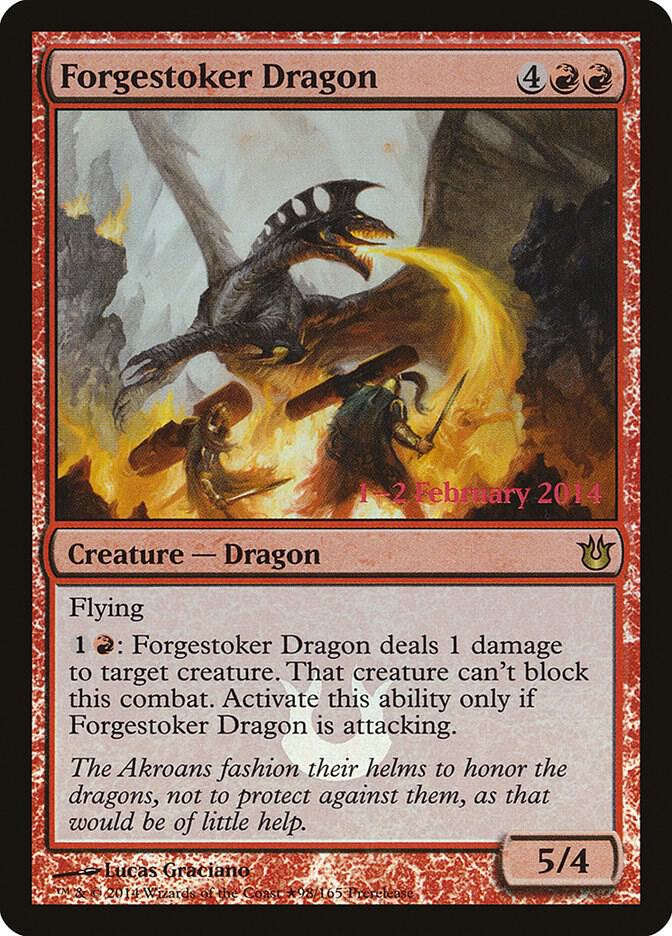 Forgestoker Dragon 98 card from Prerelease Cards
