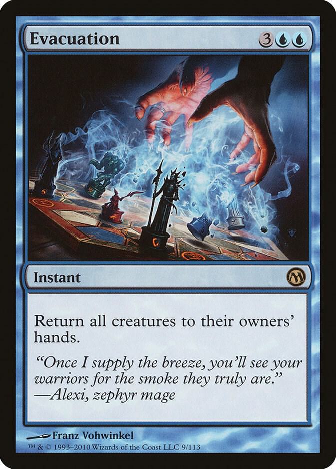 Evacuation 9 card from Duels of the Planeswalkers