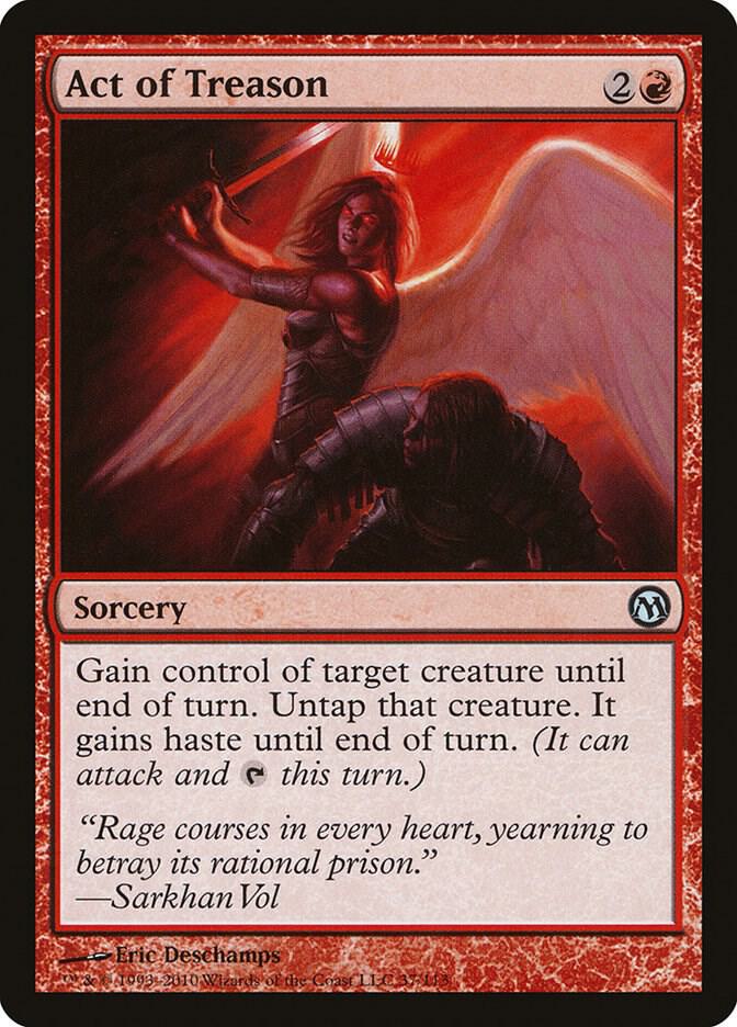 Act of Treason 37 card from Duels of the Planeswalkers