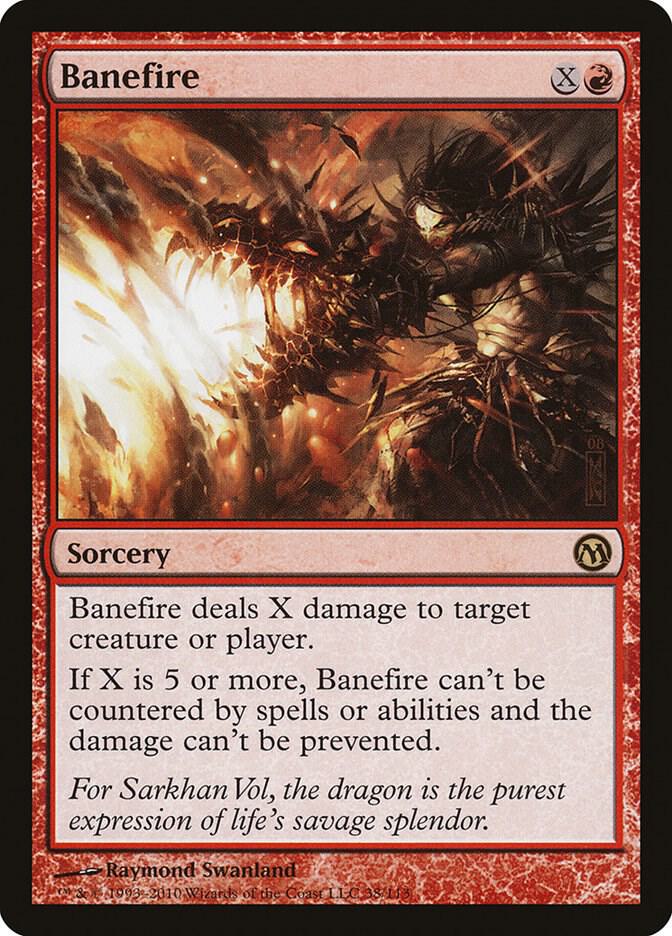 Banefire 38 card from Duels of the Planeswalkers