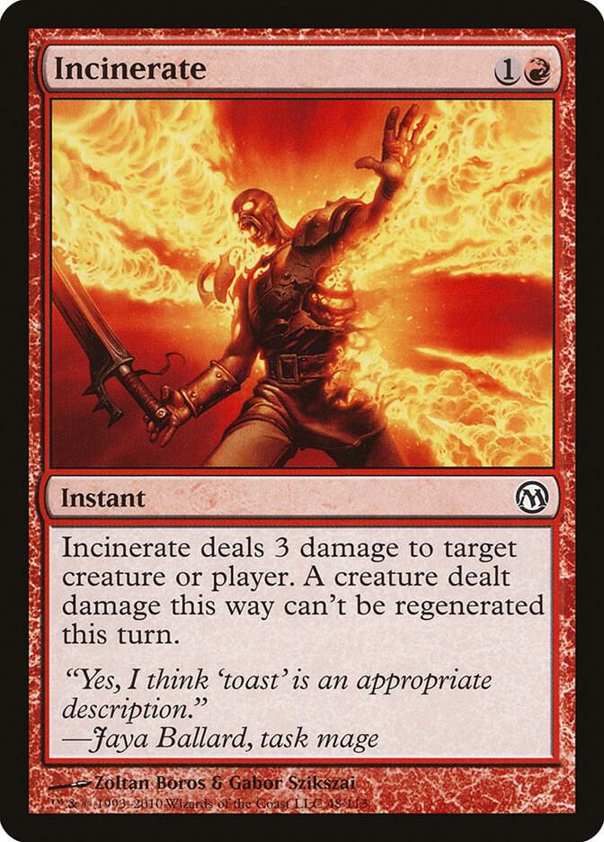Incinerate 48 card from Duels of the Planeswalkers