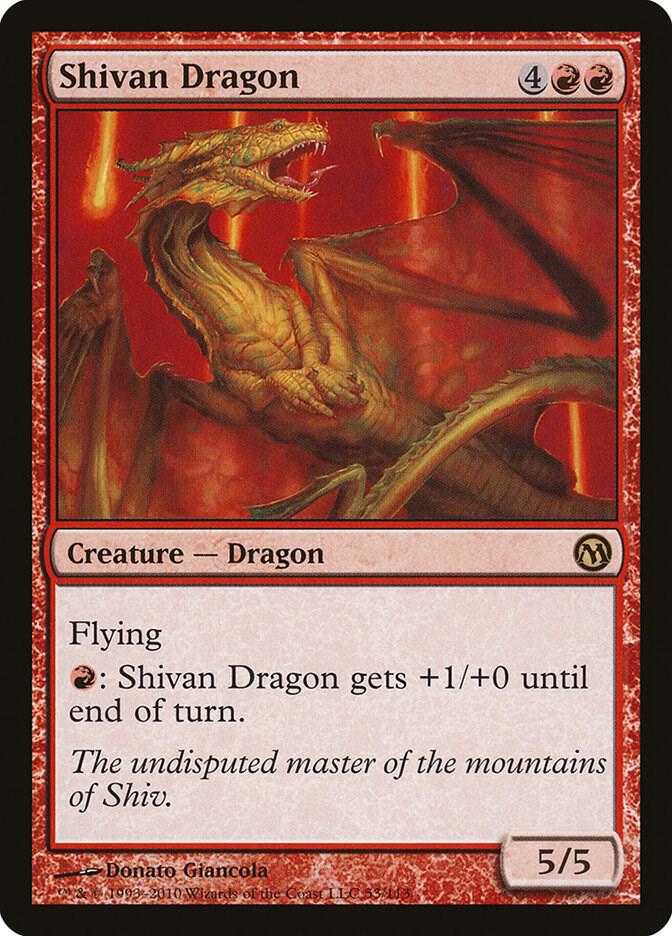 Shivan Dragon 53 card from Duels of the Planeswalkers
