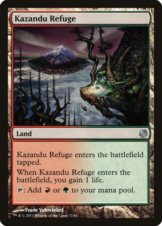 Kazandu Refuge 71 card from Duel Decks: Heroes vs. Monsters