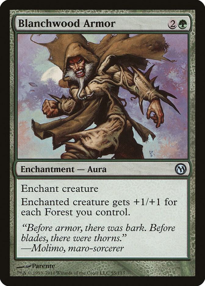 Blanchwood Armor 55 card from Duels of the Planeswalkers