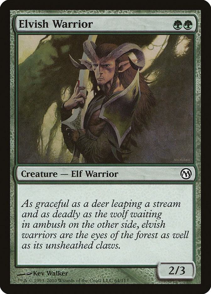Elvish Warrior 64 card from Duels of the Planeswalkers