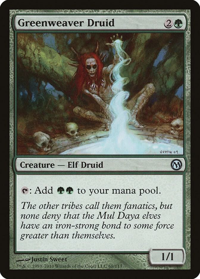 Greenweaver Druid 68 card from Duels of the Planeswalkers
