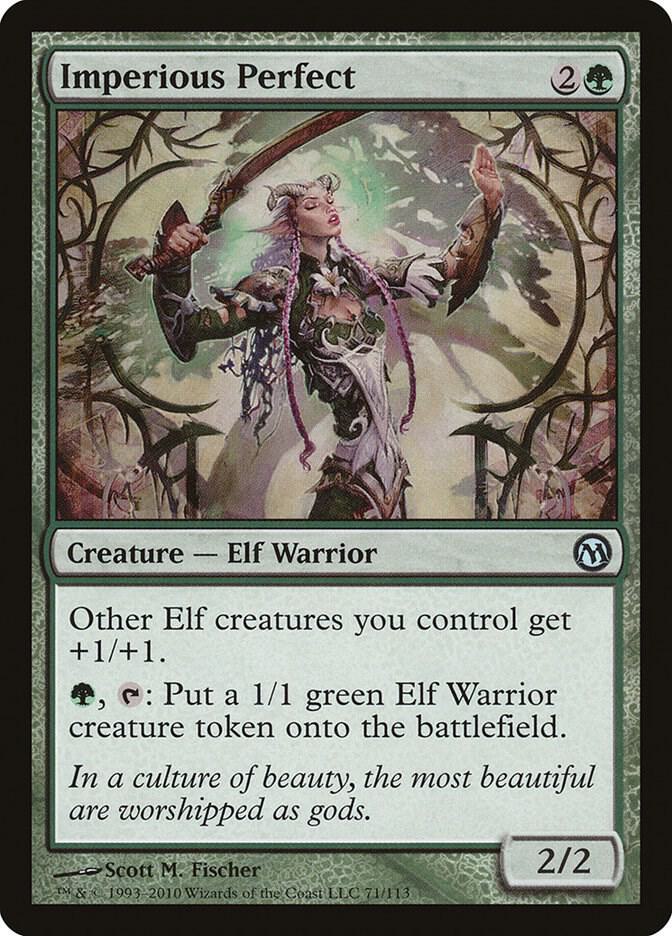 Imperious Perfect 71 card from Duels of the Planeswalkers