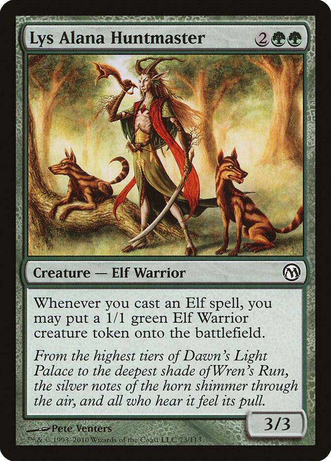 Lys Alana Huntmaster 73 card from Duels of the Planeswalkers