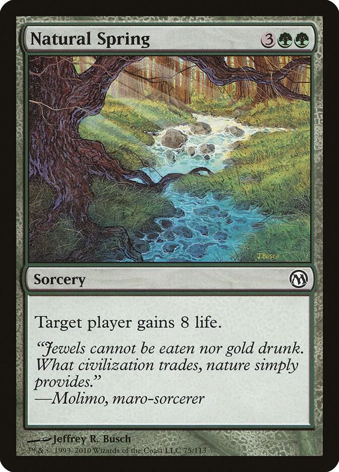 Natural Spring 75 card from Duels of the Planeswalkers