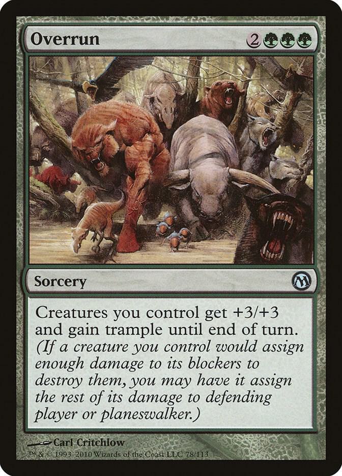 Overrun 78 card from Duels of the Planeswalkers