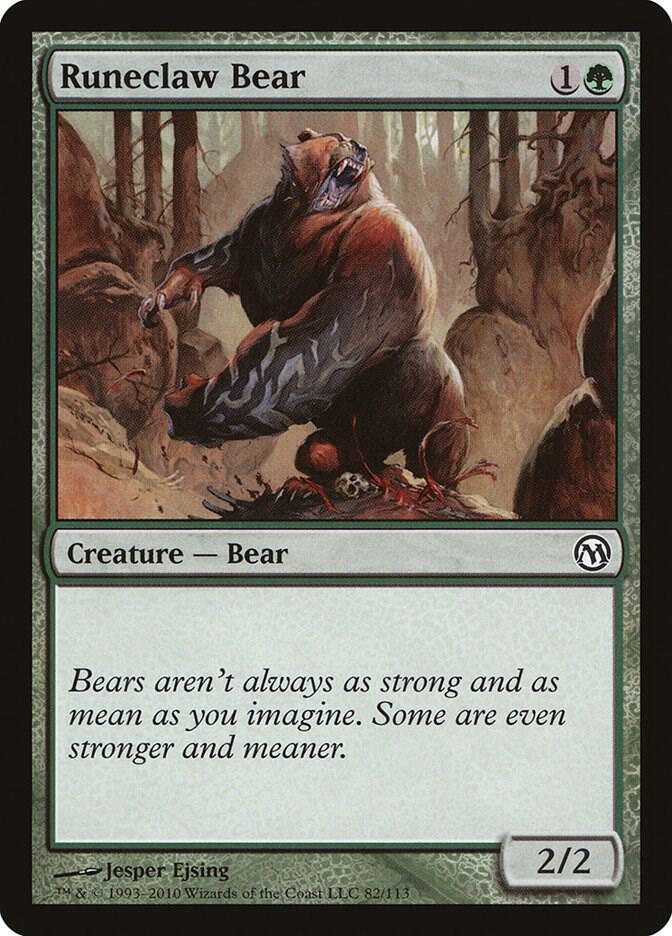 Runeclaw Bear 82 card from Duels of the Planeswalkers