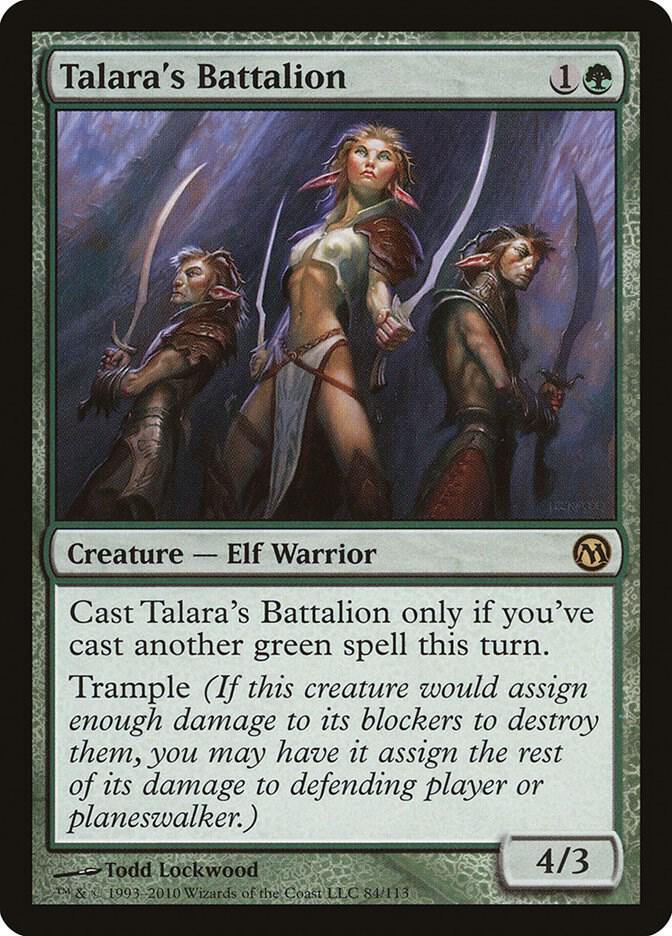 Talara's Battalion 84 card from Duels of the Planeswalkers