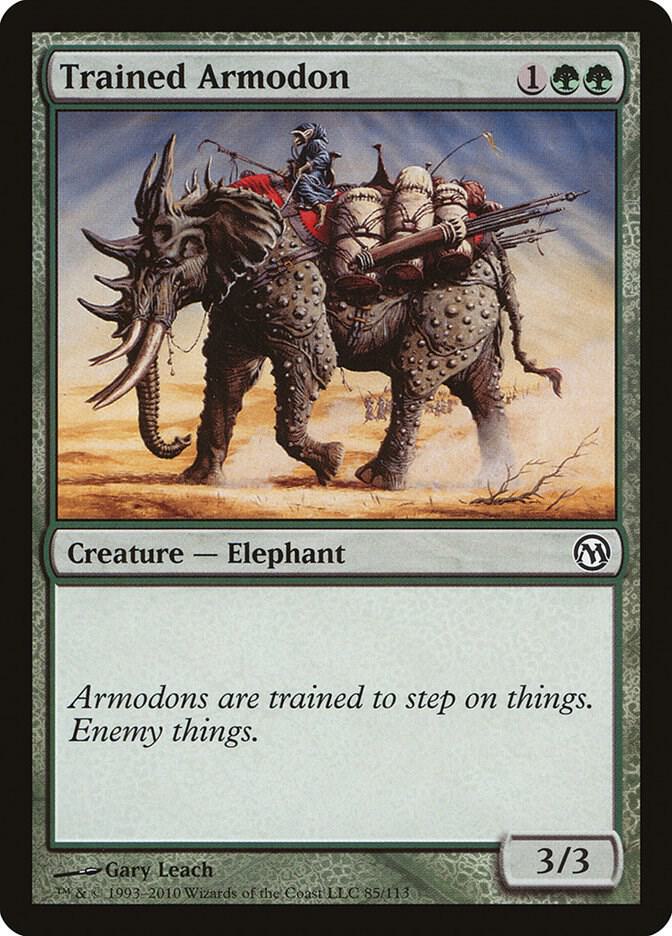 Trained Armodon 85 card from Duels of the Planeswalkers