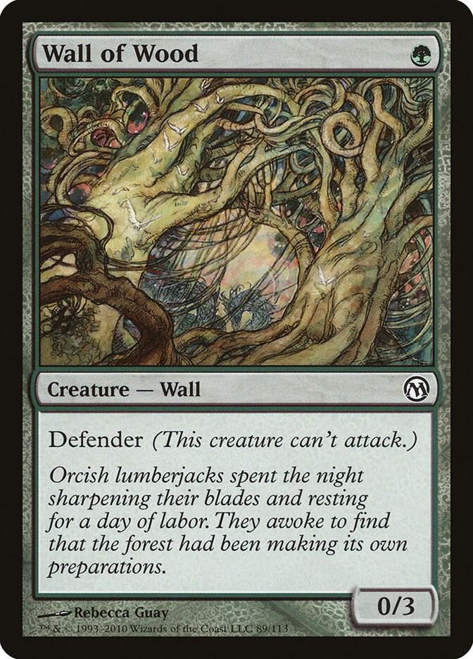 Wall of Wood 89 card from Duels of the Planeswalkers