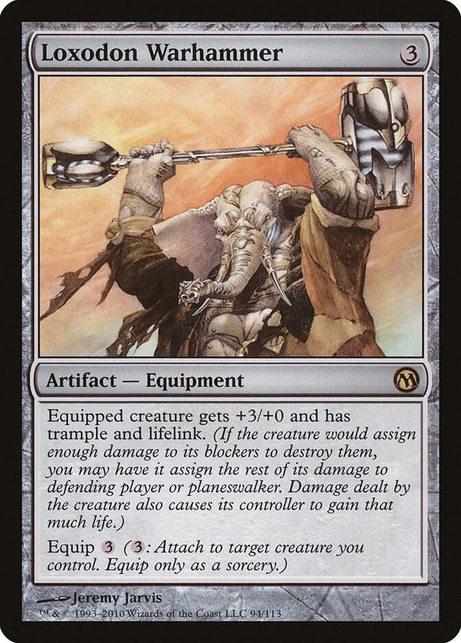 Loxodon Warhammer 94 card from Duels of the Planeswalkers