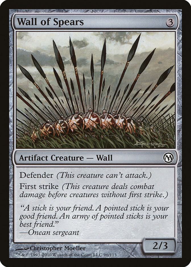 Wall of Spears 96 card from Duels of the Planeswalkers