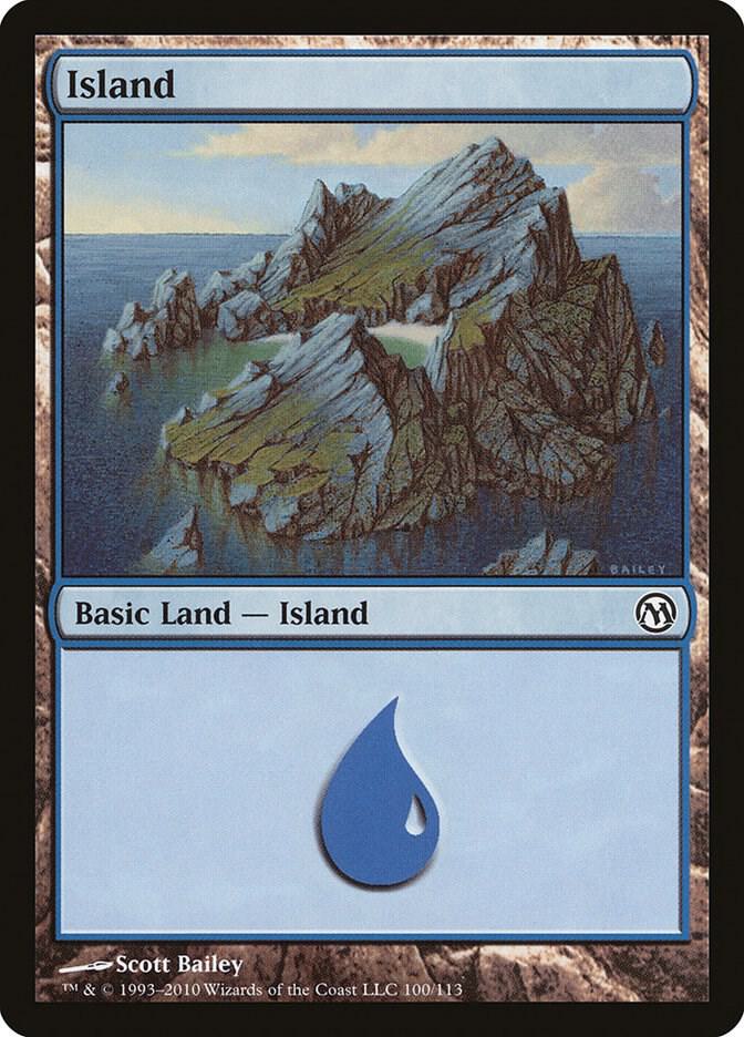 Island 100 card from Duels of the Planeswalkers