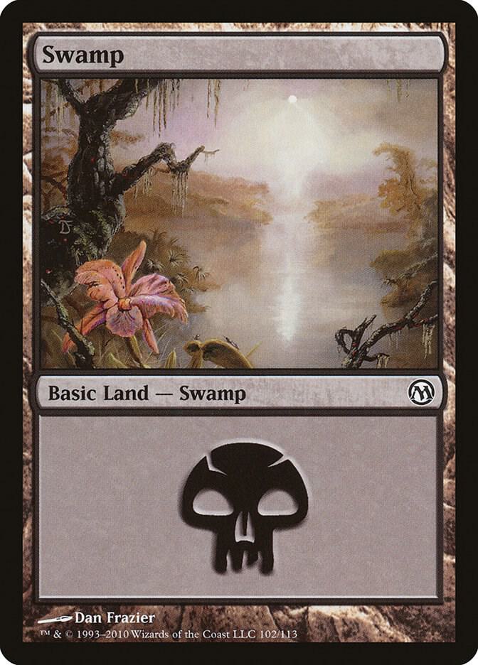 Swamp 102 card from Duels of the Planeswalkers