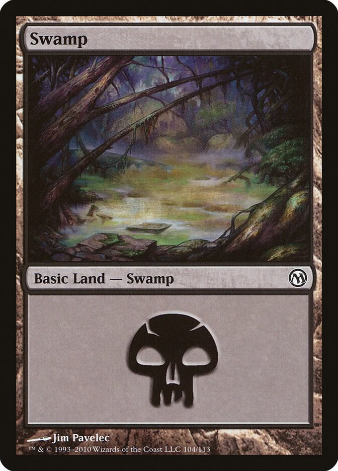 Swamp 104 card from Duels of the Planeswalkers