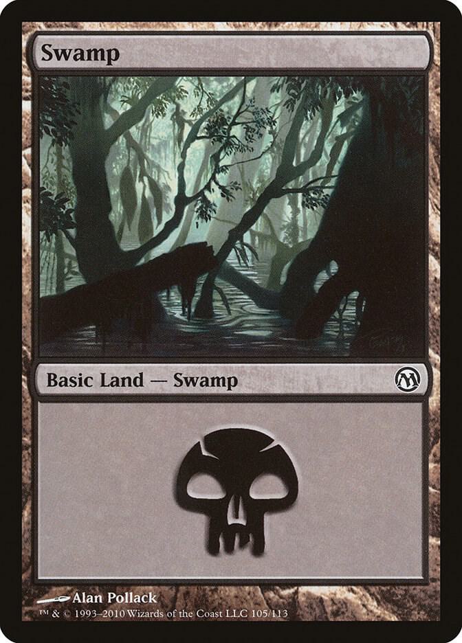 Swamp 105 card from Duels of the Planeswalkers