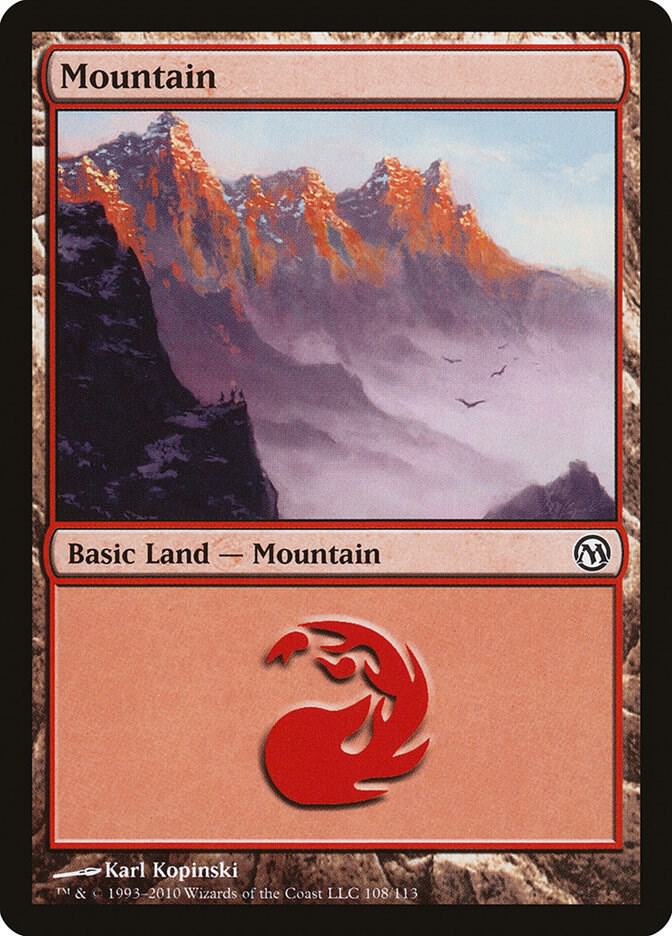 Mountain 108 card from Duels of the Planeswalkers