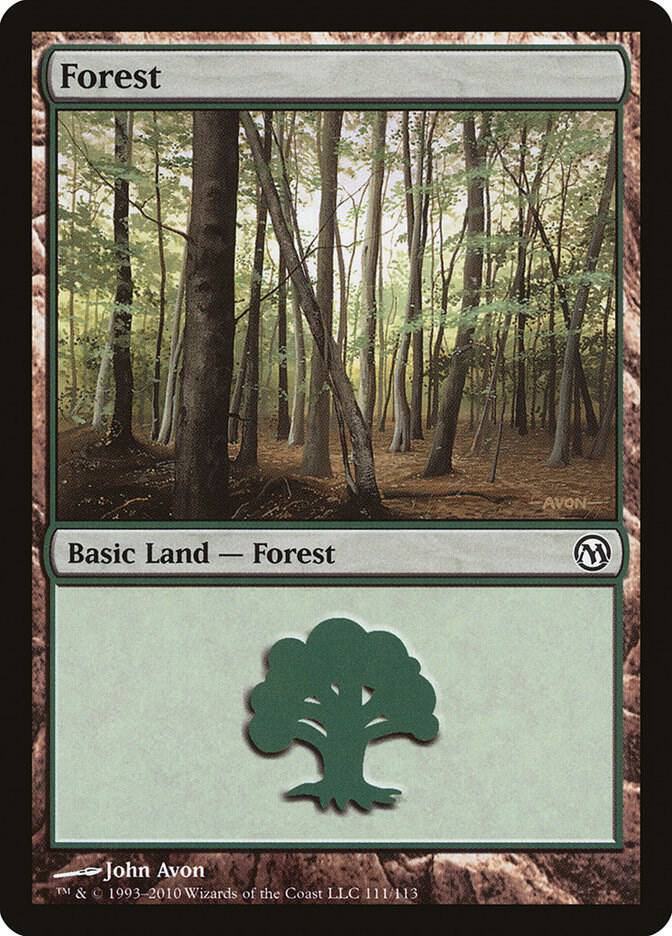 Forest 111 card from Duels of the Planeswalkers