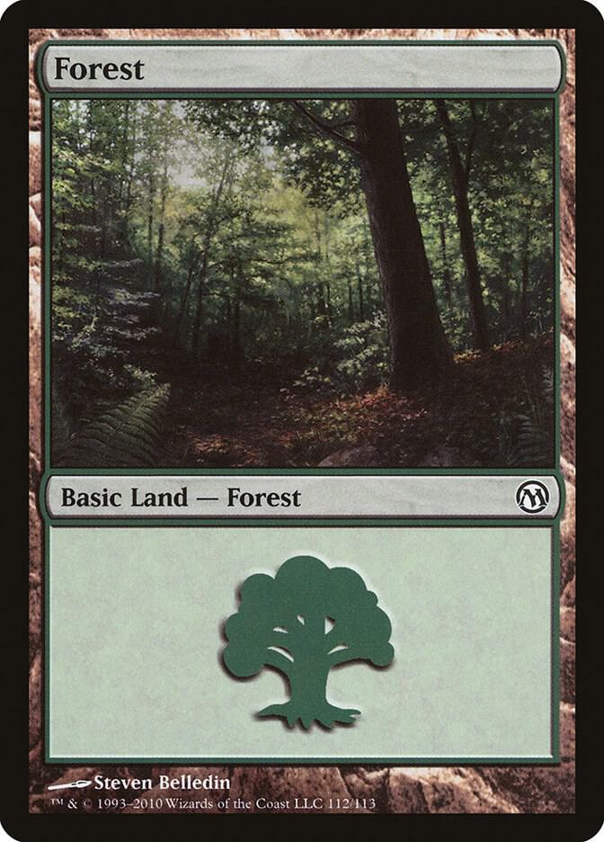 Forest 112 card from Duels of the Planeswalkers