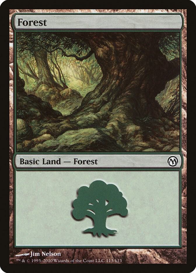 Forest 113 card from Duels of the Planeswalkers