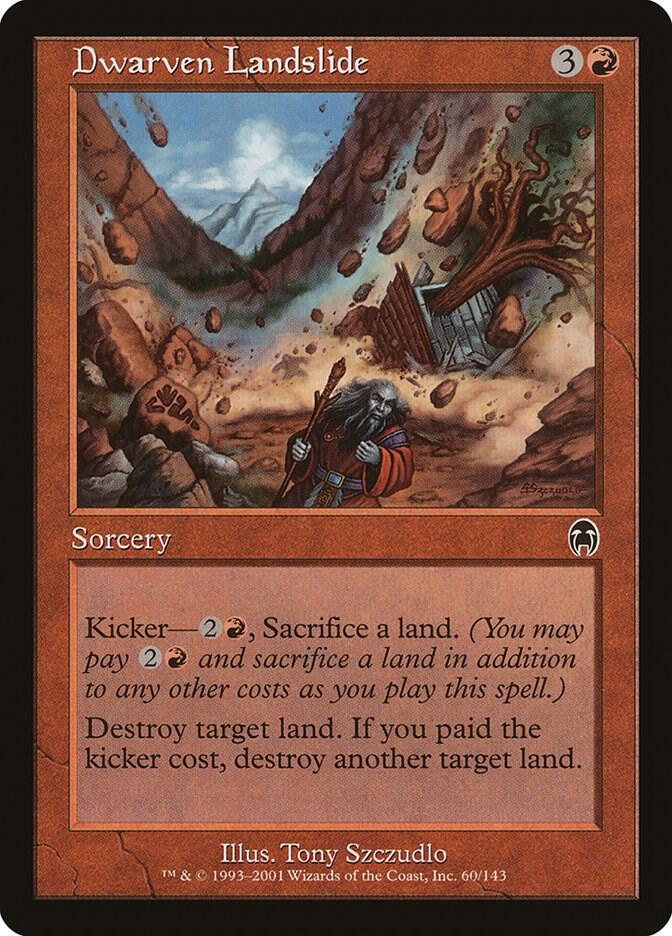 Dwarven Landslide 60 card from Apocalypse