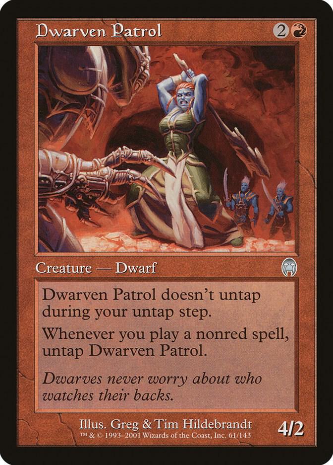 Dwarven Patrol 61 card from Apocalypse