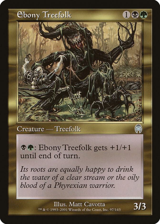 Ebony Treefolk 97 card from Apocalypse