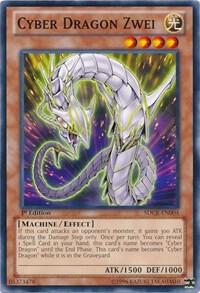 Cyber Dragon Zwei SDCR-EN004 card from Structure Deck: Cyber Dragon Revolution
