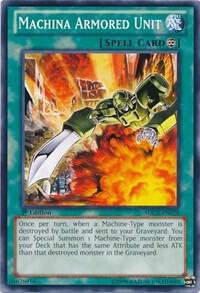 Machina Armored Unit SDCR-EN028 card from Structure Deck: Cyber Dragon Revolution
