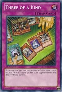 Three of a Kind SDCR-EN031 card from Structure Deck: Cyber Dragon Revolution