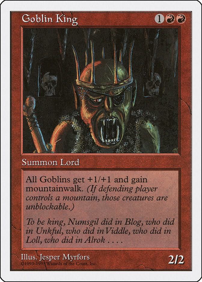 Goblin King card from Anthologies