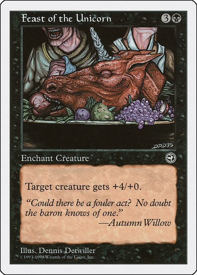 Feast of the Unicorn card from Anthologies
