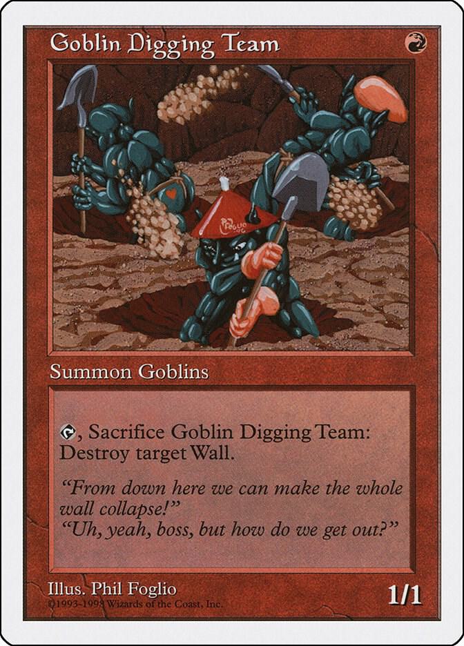 Goblin Digging Team card from Anthologies