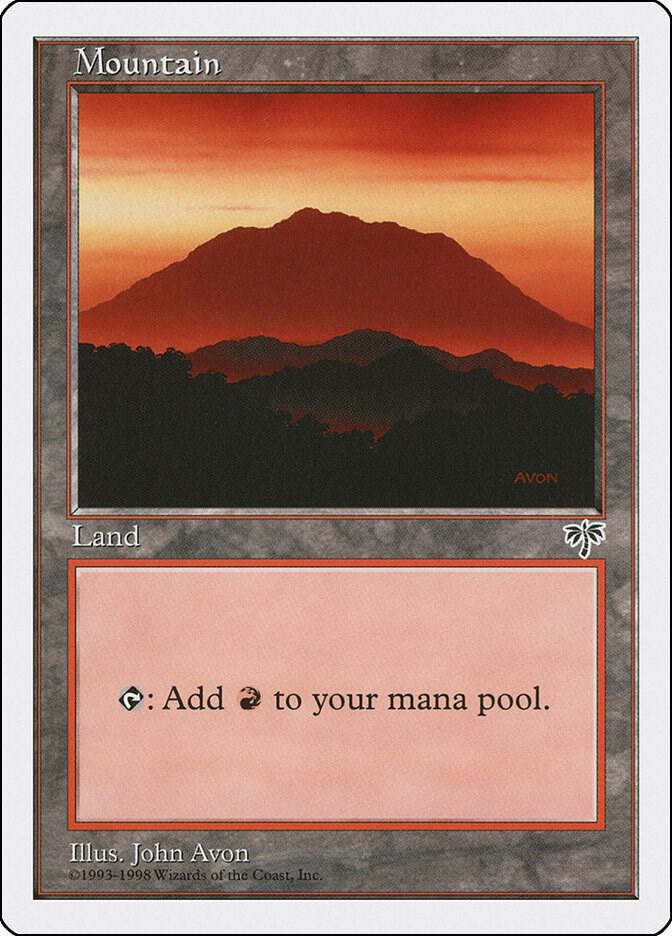Mountain (Mirage) card from Anthologies