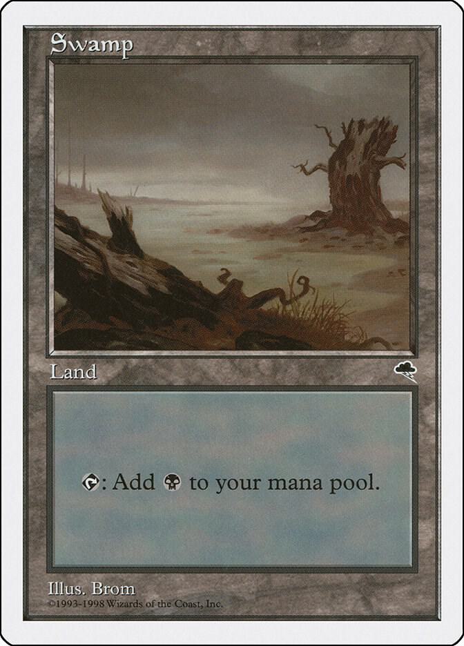 Swamp (Tempest) card from Anthologies