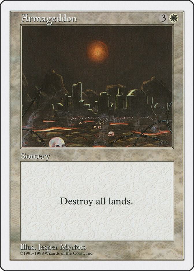 Armageddon card from Anthologies