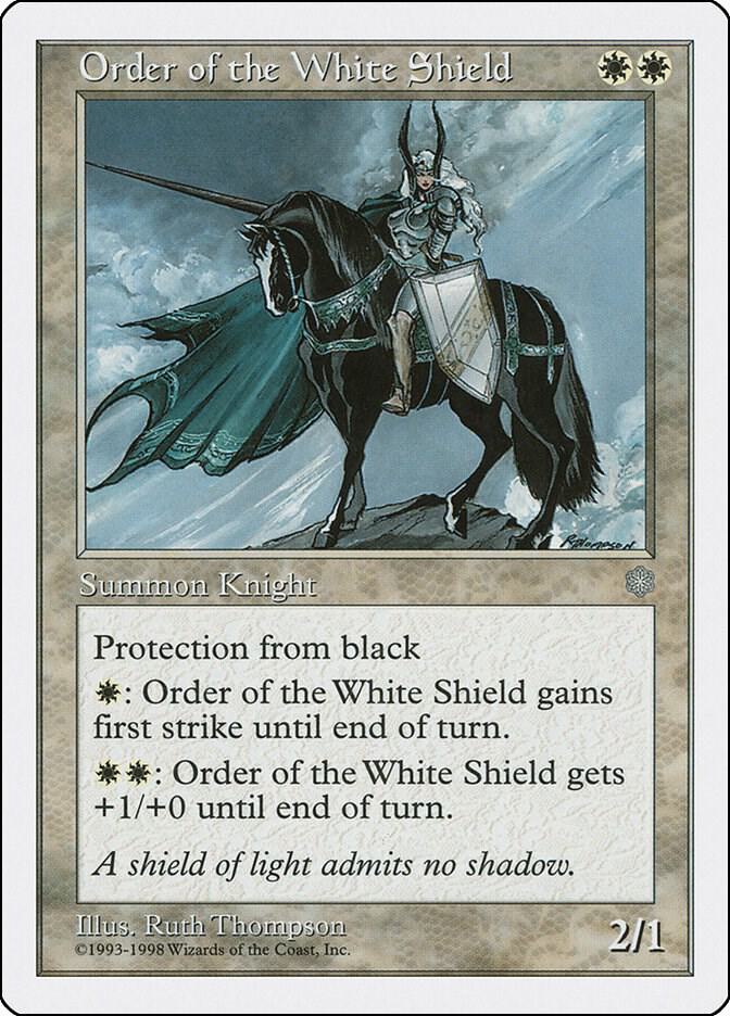 Order of the White Shield card from Anthologies