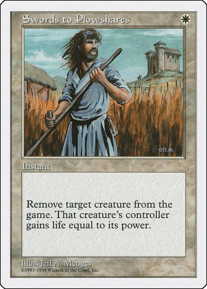 Swords to Plowshares card from Anthologies