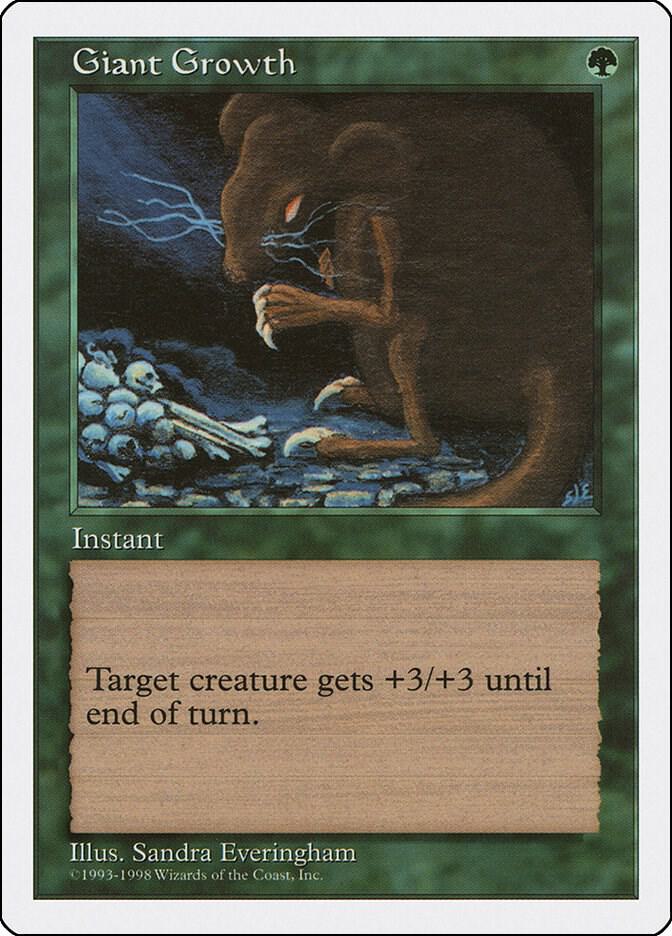 Giant Growth card from Anthologies